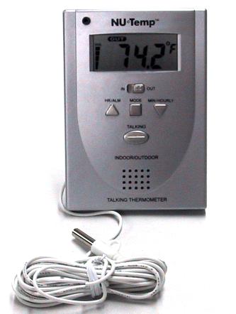 Talking Indoor/Outdoor Thermometer - LIBERTY Health Supply